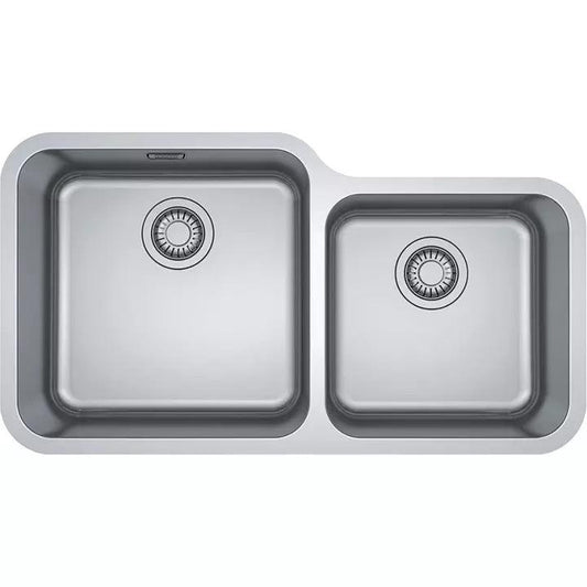 franke stainless steel double bowl kitchen sink