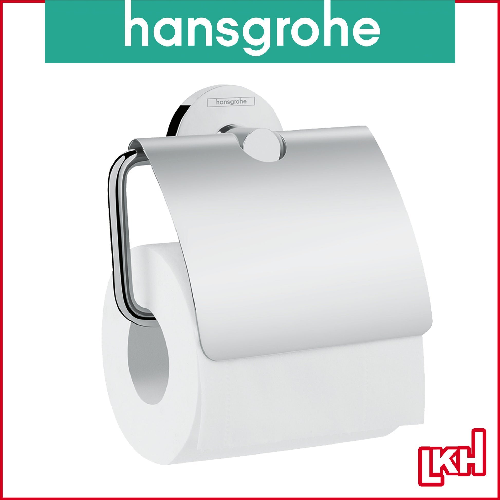 hansgrohe 41723000 toilet roll holder with cover