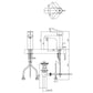 TOTO GA Single Lever Mixer (Hot & Cold) with Pop-up Waste TLG04301