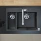hansgrohe granite kitchen sink with hansgrohe kitchen sink mixer