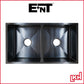 e+nt stainless steel double bowl sink