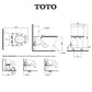 toto C769 toilet bowl dimension