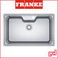 franke BCX 610-81 stainless steel single bowl kitchen sink
