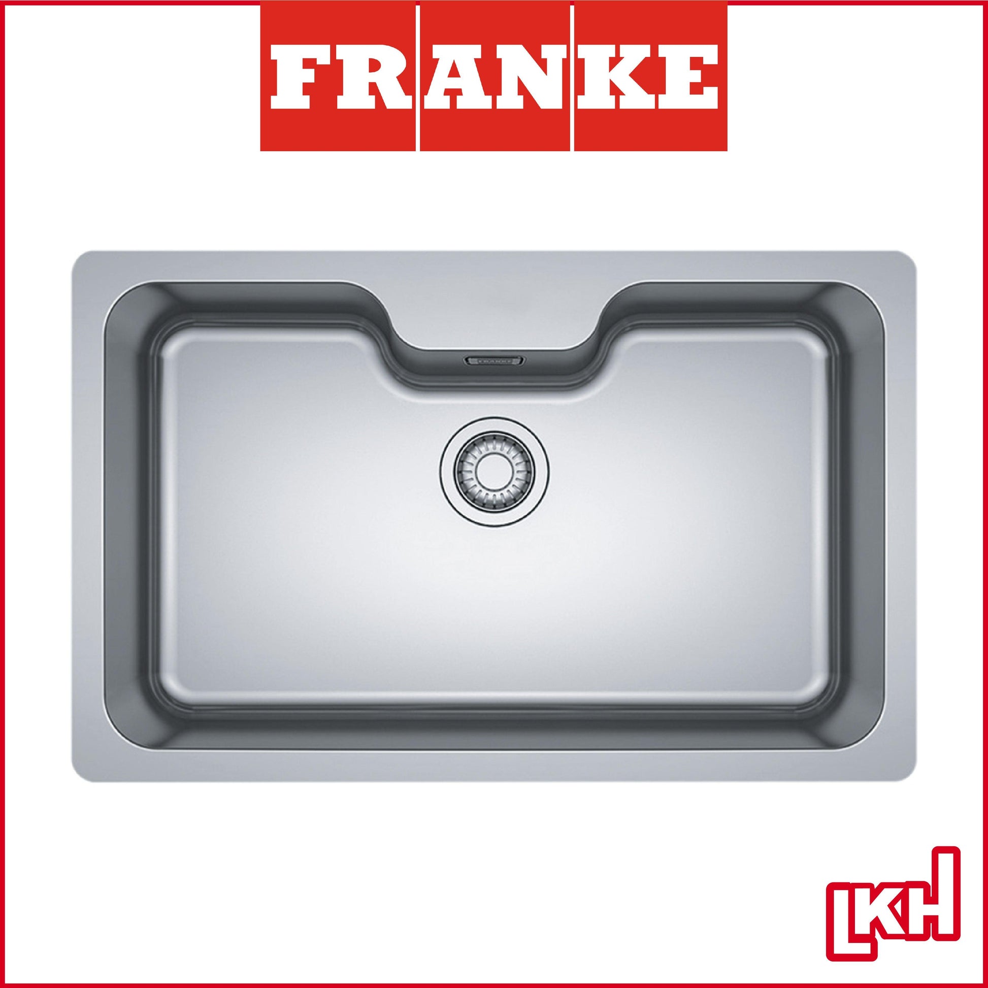 franke BCX 110-75TL stainless steel single bowl kitchen sink