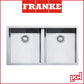 franke PZX 120-82 stainless steel double bowl kitchen sink