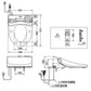 TOTO Washlet (Elongated) & 16A ELCB Base Plate w Remote Control TCF6531SP